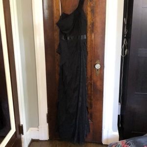 Elegant long black gown